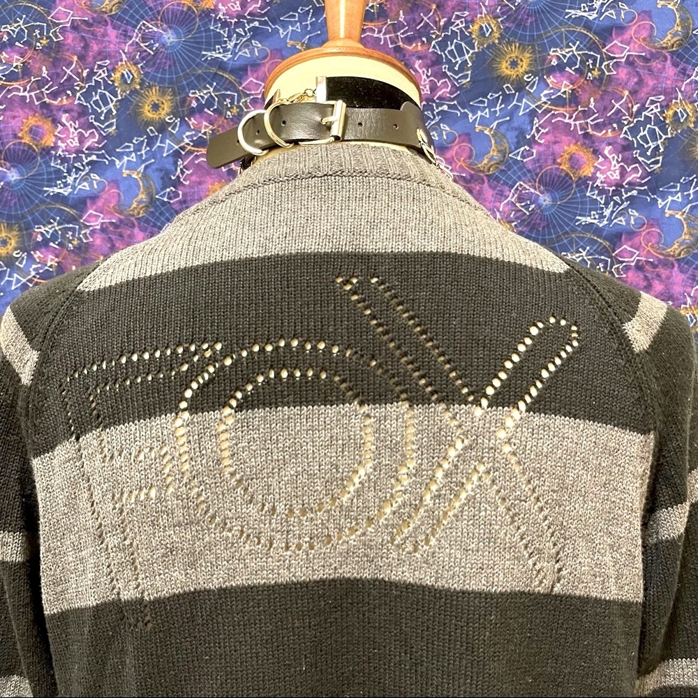 🌈 Amazing black striped fox cardigan